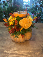 Composizione in zucca per Halloween